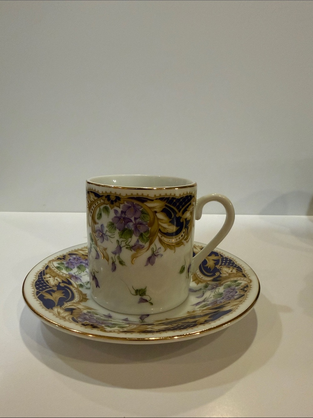Andrea By Sadek Demataisse Cup & Saucer Set - Royal Violets - Picture 3 of 11